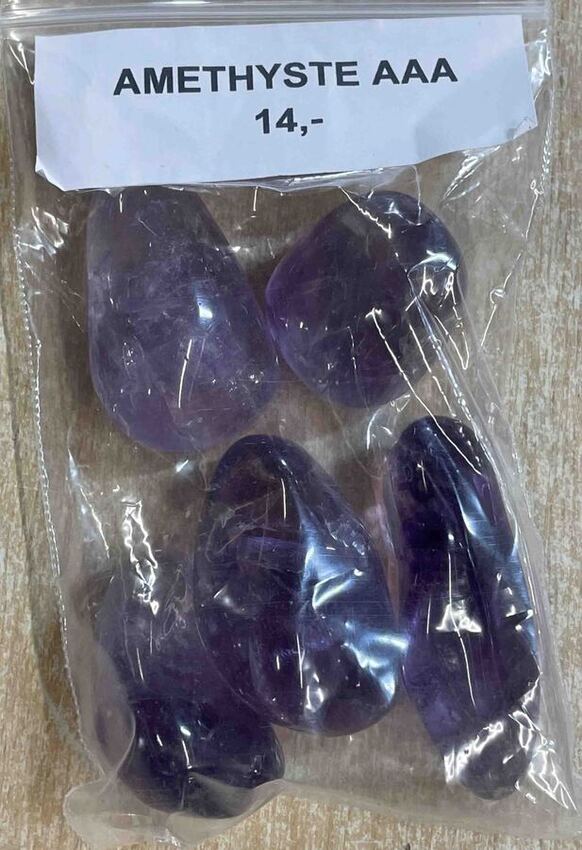 Am&eacute;thyste Pierre roul&eacute;e ou brute au poids