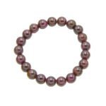 Bracelet 8mm en Grenat en pierre naturelle de fabrication artisanale