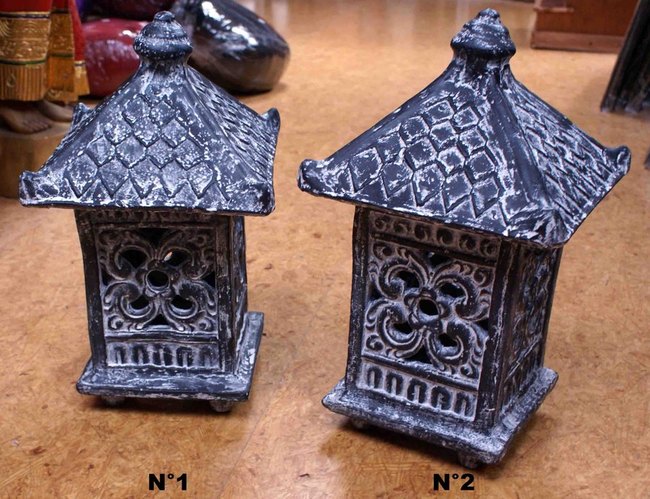 lampe lanterne &agrave; poser en polyr&eacute;sine