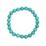 Bracelet 8mm de Turquoise en pierre naturelle de fabrication artisanale