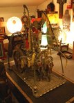 autel chariot en pièce de monnaie - bali inde