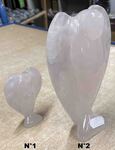 Statue d'ange en quartz rose