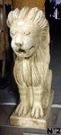 duo de lion en marbre pour décoration de terrasse ou de jardin