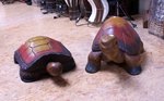 statue de TORTUE en bois de fabrication artisanale indonesienne