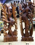 sculpture de sita en bois