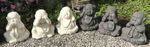 Statue de Bouddha de l'allégorie des 3 singes en pierre