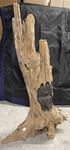Sculpture éléphant en bois une maman éléphant et son éléphanteau