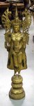 ancienne statue de Bouddha debout en bronze et or fin