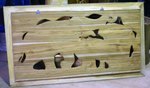 cadre &eacute;l&eacute;phant sculpt&eacute; en bois