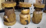 tabouret en bois en forme d'animaux
