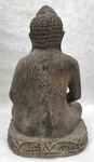 Statue de Bouddha porte encens en pierre de lave reconstitu&eacute;e