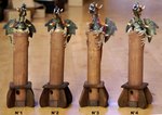 porte encens dragon en bois pour bâton et cône