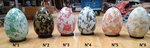 petite lampe oeuf à poser en mosaïque de verre