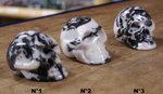 petit crâne sculpté en jaspe zèbre