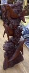 grande statue dauphin en bois
