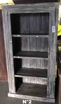 Grand meuble bibliothèque en bois a étagère