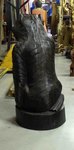 grande sculpture de gorille en bois