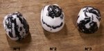 petit crâne en jaspe zèbre du Brésil
