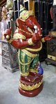 sculpture de ganesh en bois et dorée à l'or fin
