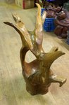 grande corbeille en bois de teck