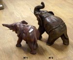 d&eacute;coration &eacute;l&eacute;phant en bois sculpt&eacute;