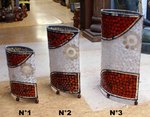 lampe d'ambiance en mosaïque de verre sur pied