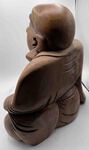 Petite statue de Bouddha rieur assis