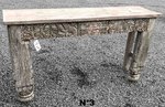 Grande console en bois ancien sculpté pour entrée et séjour