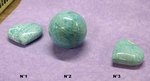amazonite, boule de massage ou taill&eacute; en coeur