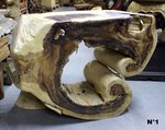 table basse originale en bois