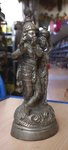 statuette de couple en bronze argent&eacute;