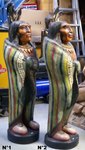 grande statue d'un Indien d'Amérique du nord debout