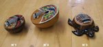 piano à doigt ou kalimba ou lamellephone en noix de coco