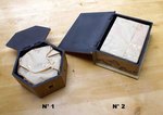 boite gigogne en bois albesia, boite décore de bouddha, coffret de rangement