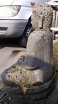 sculpture de Bouddha lotus en pierre pour jardin, parc ou picine