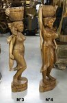 petite femme en bois - sculpture en bois