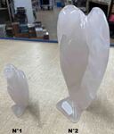 Statue d'ange en quartz rose