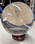 Véritable boule de cristal en cristal de roche naturel - Voyance