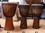 djembé en bois et peau de chévre