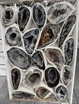 Lot de petite géode en pierre d'agate brute