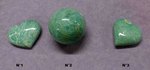 pierre amazonite en boule de massage ou coeur