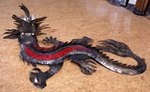 dragon à accrocher en tôle pliée