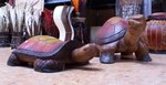 TORTUE en bois sculpte par un artisan indonesien