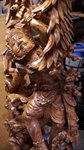 Grande statue du dieu des t&eacute;n&egrave;bres Rahwana et de Sita