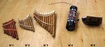 petite fl&ucirc;te de pan ou tube tonnerre et xylophone