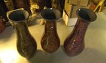grand vase en terre cuite et mosaïque de verre de couleur