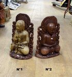 Bouddha en bois de Suar