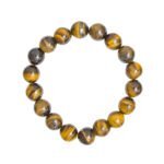 Bracelet en �il de tigre en boule de 10 mm