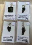 Moldavite - pendentif en moldavite - République tchèque - roche tectite