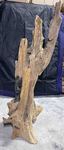 Sculpture éléphant en bois une maman éléphant et son éléphanteau